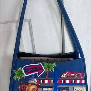 Blue Graphic Women's Bag (60’s diner)